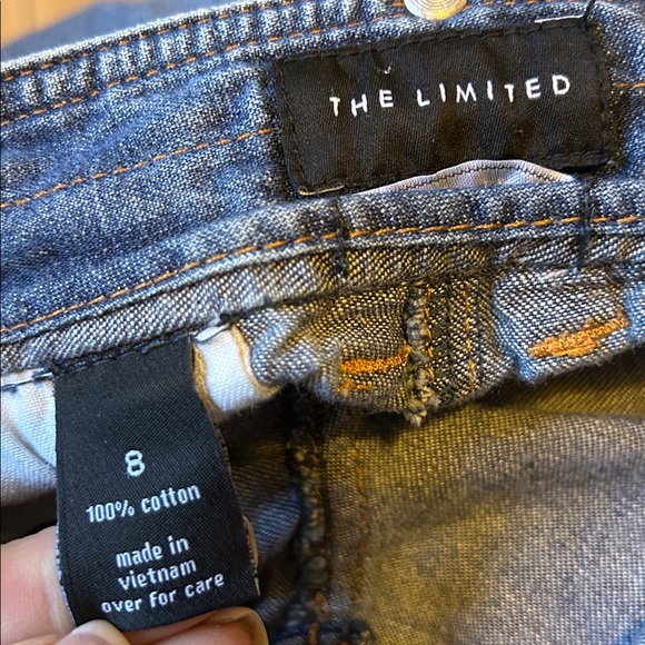 Vintage Y2K The Limited Cropped Cargo Jeans Size 8 - Picture 8 of 10